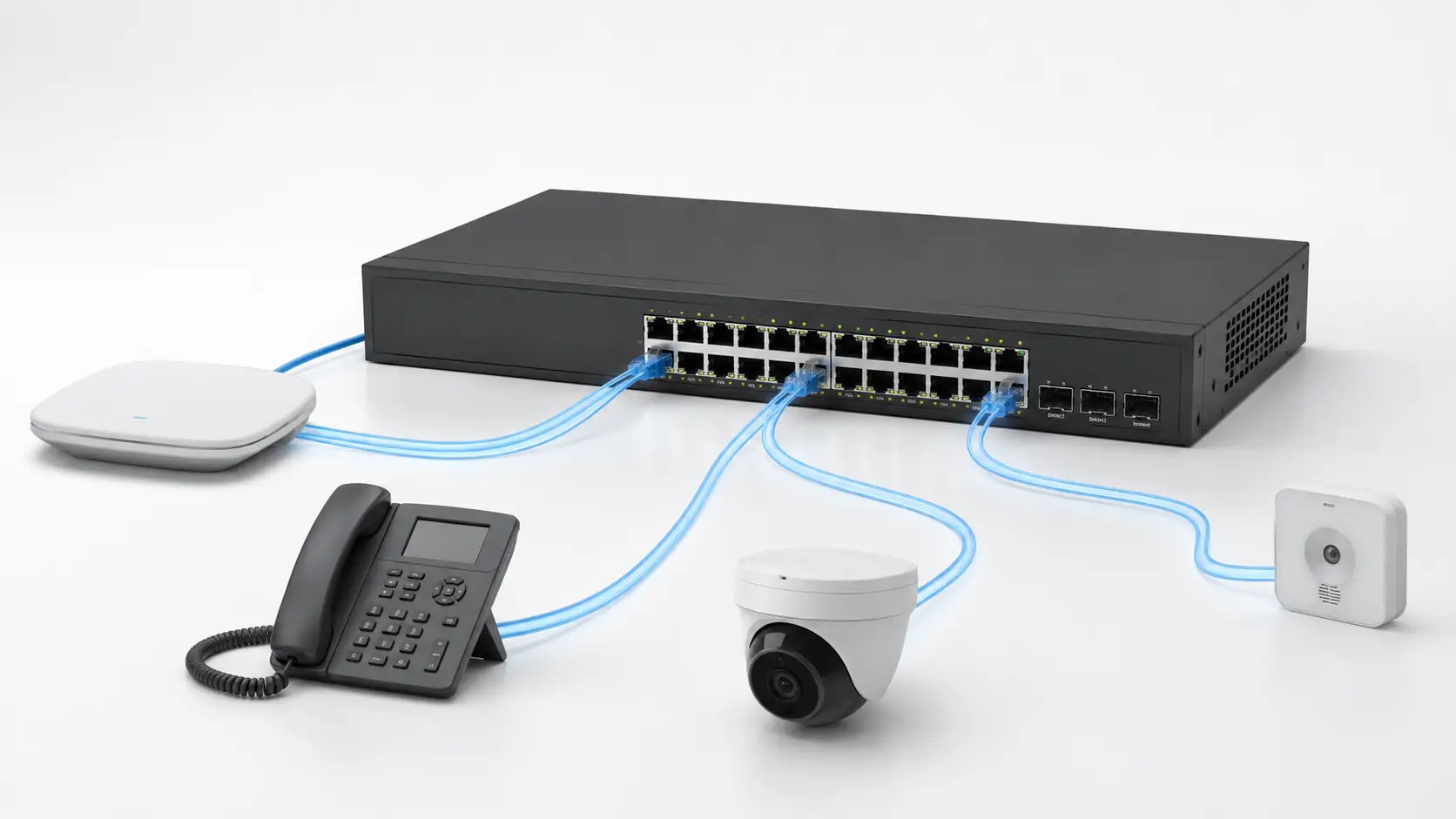 PoE-standardien selitys: 802.3af vs 802.3at vs 802.3bt