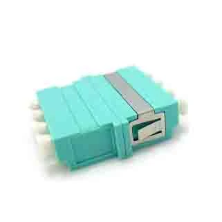 LC UPC Quad Fiber Optic Adapter 4-ytiminen yksimuotoinen ilman laippaa Sininen Vihreä Beige Aqua