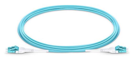 LC UPC LC UPC Duplex 3,0 mm PVC (OFNR) OM4 Monimode Uniboot Fiber Patch Kaapeli